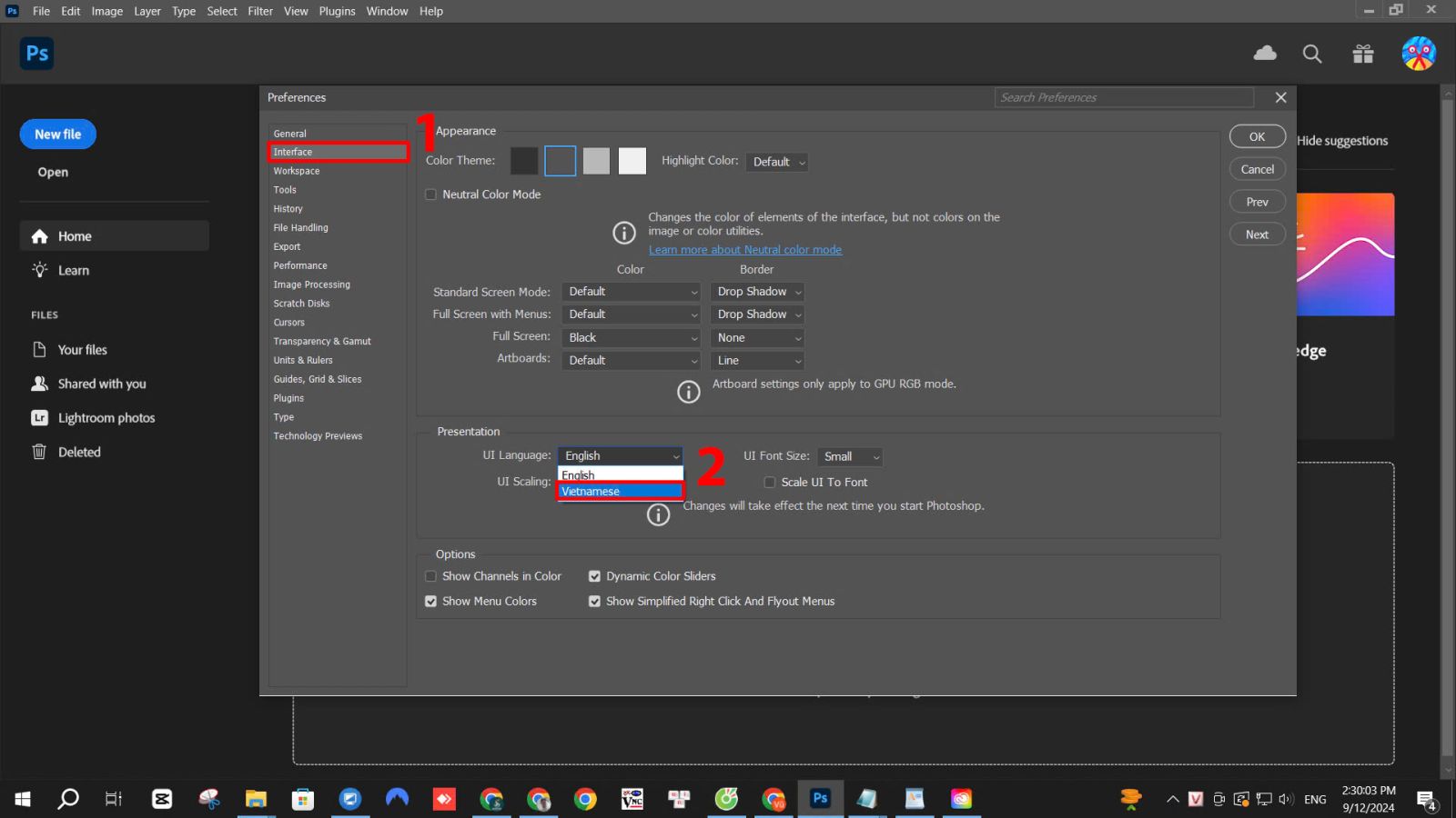 Hướng Dẫn Chuyển Đổi Ngôn Ngữ Sang Tiếng Việt Trong Adobe Photoshop 2024: Cách Đơn Giản Và Nhanh Chóng Hướng Dẫn Chuyển Đổi Ngôn Ngữ Sang Tiếng Việt Trong Adobe Photoshop 2024
