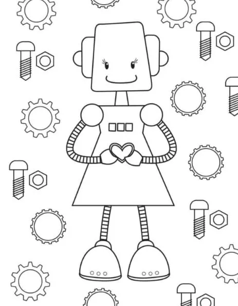 Tranh To Mau Robot03
