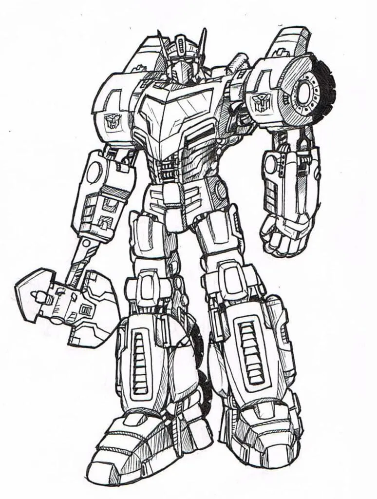 Tranh To Mau Robot30