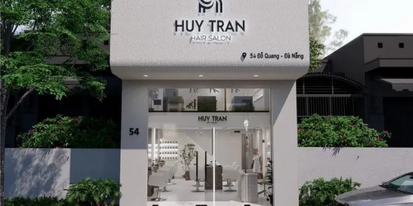   Mẫu bảng hiệu salon tóc đẹp với gam màu sang trọng