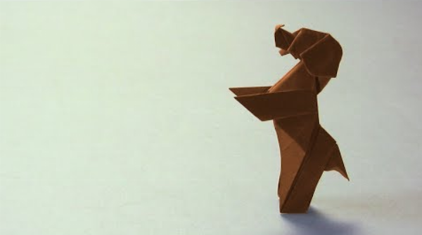 Chú chó Origami hoàn chỉnh