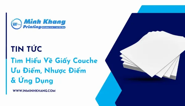 Hình ảnh giấy Couche dùng in tờ rơi, brochure, catalogue