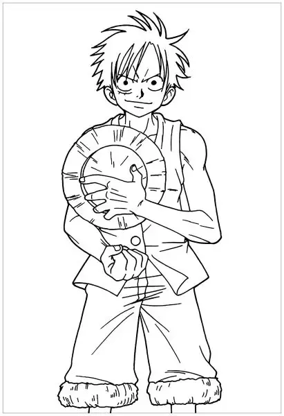 Sáng tạo bất tận cùng bộ tranh tô màu Luffy Gear 5 độc đáo.