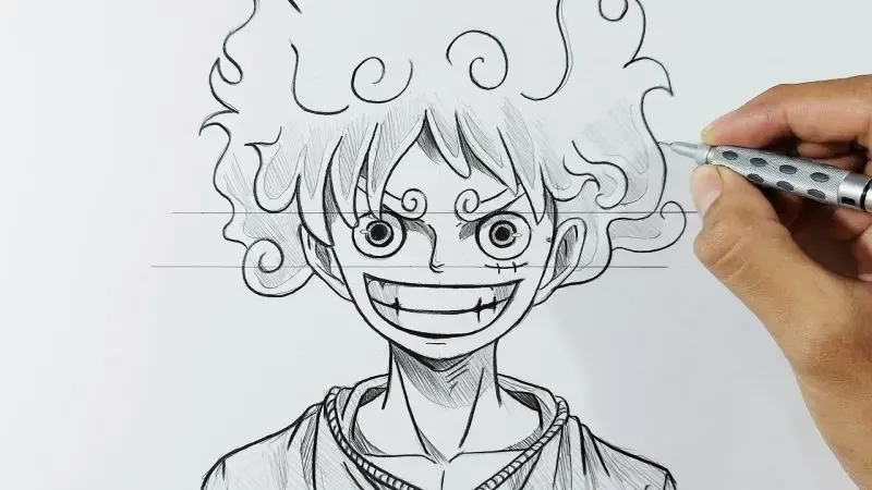Tạo dấu ấn riêng với tranh tô màu Luffy Gear 5, chỉ một cú click!