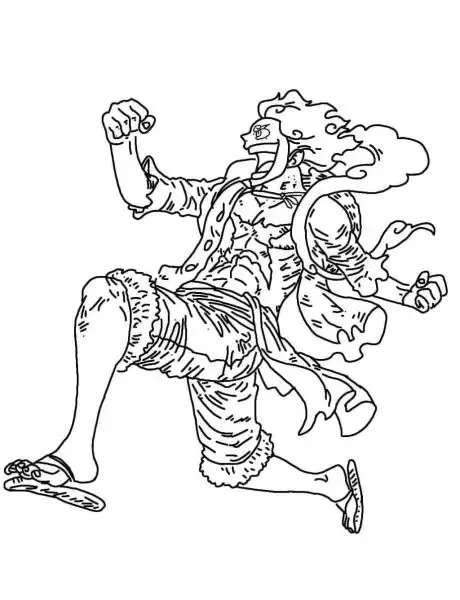 Hành trình One Piece thêm ngọt ngào với tranh tô màu dễ thương.