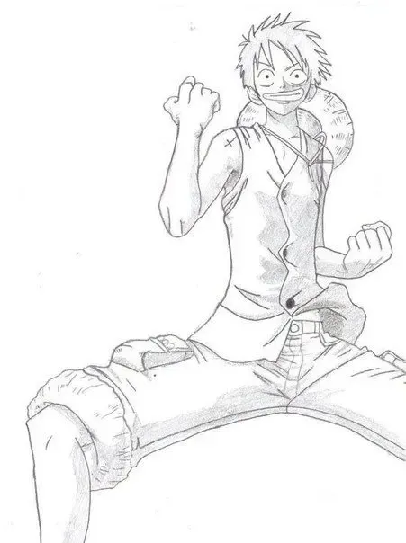 Mang lại niềm vui cho bé với bộ tranh tô màu Luffy dễ thương.